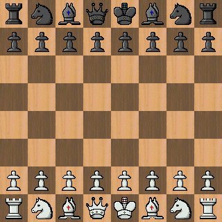 Tablero de ajedrez con apariencia moderno
